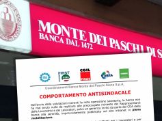 Mps, denuncia di comportamento antisindacale