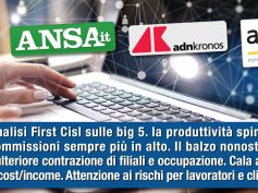 Studio First Cisl su big 5. Colombani, spinta commissioni non deve pressare i dipendenti e far rischiare i clienti