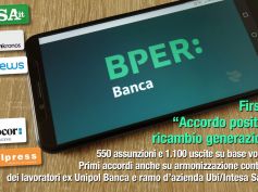 Buon accordo Gruppo Bper. First Cisl, con ricambio generazionale favorite stabilizzazioni e nuove assunzioni