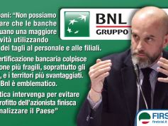 Banche, Colombani, basta tagli per aumentare la redditività, la politica intervenga su Bnl