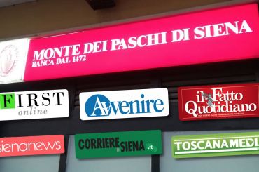 I giornali e la posizione First Cisl su Mps, occupazione va tutelata, Europa approvi piano di rilancio