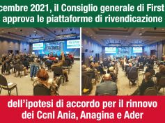 Il Consiglio generale First Cisl approva le piattaforme per il rinnovo dei Ccnl Ania, Anagina e Ader