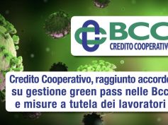 Credito Cooperativo, raggiunto accordo su gestione green pass nelle Bcc e misure a tutela dei lavoratori