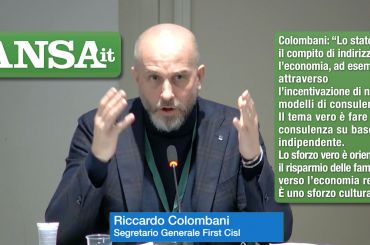 Colombani all’Ansa, etica per banche e finanza è una necessità, serve orientare risparmio verso economia reale