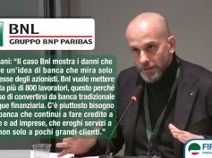 Colombani, caso Bnl mostra i danni di un’idea di banca orientata solo a interesse azionisti. Sciopero legittimo