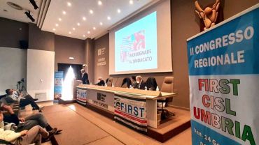 Congresso First Cisl Umbria, Francesco Marini confermato segretario generale