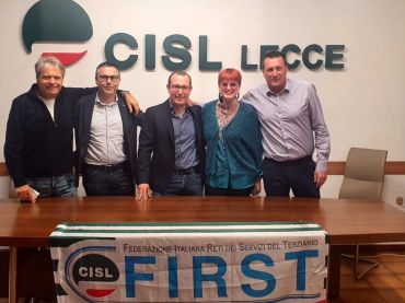 First Cisl Lecce, il nuovo coordinatore è Maurizio Armenise. Con lui Colella, Eletto, Mazzei e Mummolo
