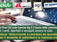 Studio First Cisl sui conti big 5. Colombani alla stampa, è ora di redistribuire ricchezza creata ai lavoratori