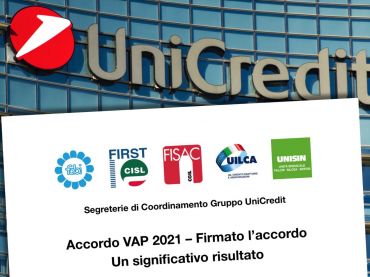 Unicredit, dopo l’intesa sul ricambio generazionale, siglato accordo sul premio aziendale