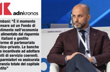 Colombani ad AdnKronos, il risparmio degli italiani per alimentare un fondo di investimento per la ripresa economica