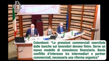 Pressioni commerciali, Colombani, serve un nuovo modello di consulenza finanziaria