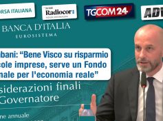 Colombani alla stampa, ripresa economica a rischio senza risparmio privato nelle imprese. Bene Visco sul tema