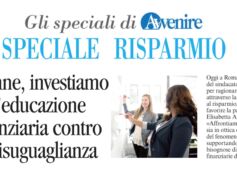 First Cisl su Avvenire, tutelare il risparmio per combattere disuguaglianze e favorire parità di genere