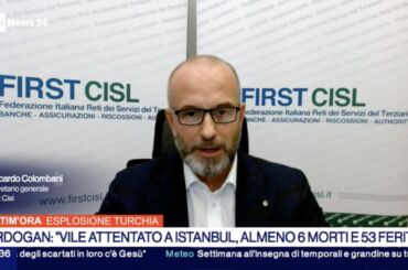 Banche, Colombani a Rai News 24: ricavi in crescita con aumento tassi, ora vanno adeguati i salari