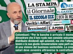 Report First Cisl, banche in salute. Colombani, business è sostenibile dando giusta remunerazione al lavoro