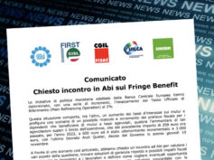 Chiesto incontro in Abi sui Fringe Benefit. Comunicato unitario dei segretari generali