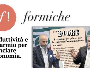 Produttività e risparmio per rilanciare l’economia. La rivista Formiche valorizza la proposta di Cisl e First Cisl