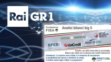 Banche, utili e dividendi record nel 2022, ora aumentare i salari. Lo studio di First Cisl su Rai Gr1