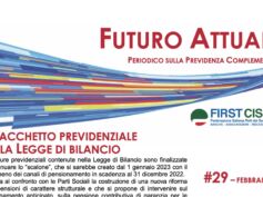 Futuro Attuale, il pacchetto previdenziale in legge di bilancio