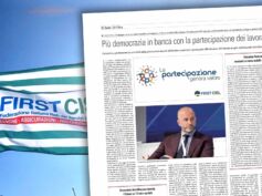 First Cisl sul Sole 24 Ore: più democrazia in banca con la partecipazione dei lavoratori