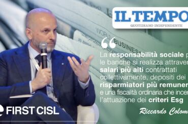 Il Tempo, banche sempre più ricche. Colombani: crescita produttività va remunerata con aumento retribuzioni