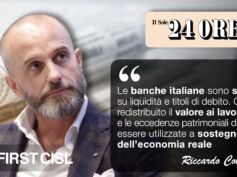 Colombani: banche italiane solide su liquidità e titoli di debito, ora va redistribuito il valore ai lavoratori