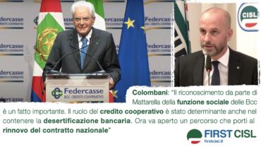 Bcc, Colombani: parole di Mattarella importanti, ora lavoriamo per il contratto nazionale