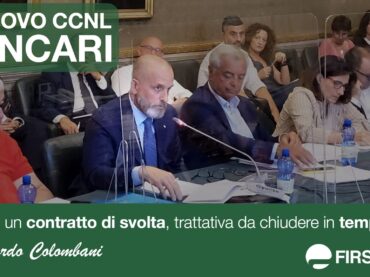Banche, Colombani: serve un contratto di svolta, trattativa da chiudere in tempi brevi