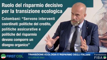 Colombani: ruolo del risparmio decisivo per la transizione ecologica. Video