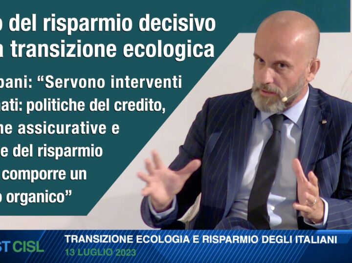 Colombani: ruolo del risparmio decisivo per la transizione ecologica. Video
