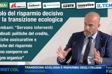 Colombani alla stampa: il risparmio è un asset decisivo per lo sviluppo sostenibile dell’economia italiana