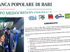 Popolare di Bari, First Cisl: il risanamento passa per il riconoscimento dei sacrifici dei lavoratori