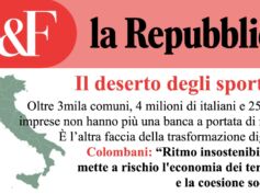 Repubblica rilancia i dati First Cisl sulla desertificazione bancaria. Colombani: a rischio economia dei territori e coesione sociale