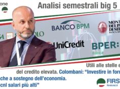 Banche, utili alle stelle e qualità del credito elevata. Colombani: investire in formazione per banche a sostegno dell’economia, con il Ccnl salari più alti