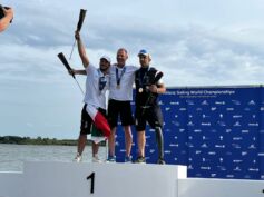 Antonio Squizzato, First Cisl Friuli Venezia Giulia, sul podio dei campionati mondiali di vela 