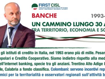 Banche, un percorso lungo 30 anni: ora sono meno della metà. È fuga dai territori, ma la digitalizzazione non decolla. Lo studio First Cisl