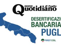 Nuovo Quotidiano di Puglia: in Salento un comune su quattro senza banche, tra Brindisi e Taranto 61 sportelli out