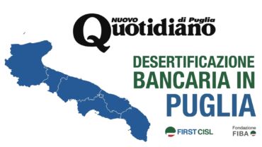 Nuovo Quotidiano di Puglia: in Salento un comune su quattro senza banche, tra Brindisi e Taranto 61 sportelli out