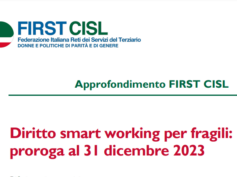 Diritto smart working per fragili: proroga al 31 dicembre 2023. L’approfondimento First Cisl