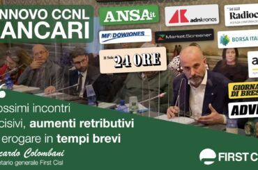 Contratto bancari, fase decisiva. Colombani: aumento retribuzione indifferibile, con arretrati già a dicembre