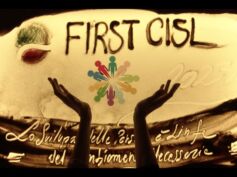 Sand art First Cisl, di Nadia Pretto