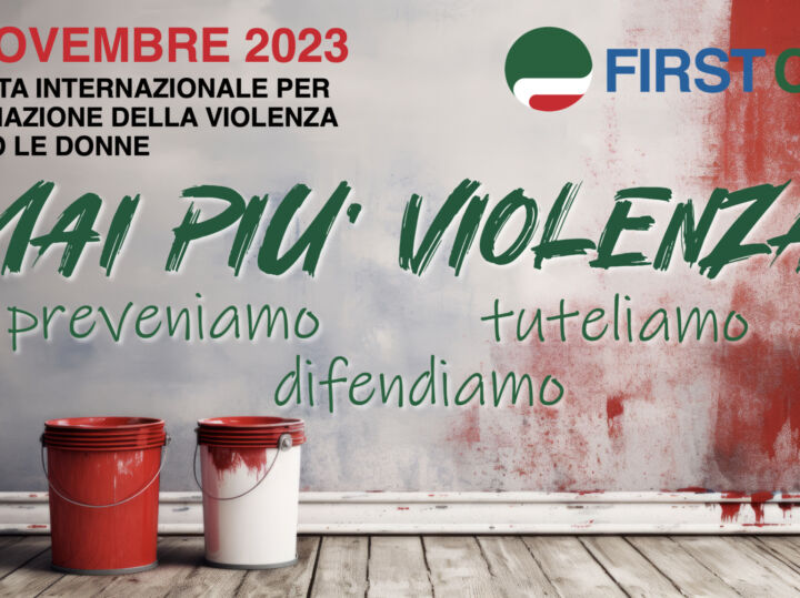 Giornata internazionale per l’eliminazione della violenza contro le donne, il manifesto First Cisl