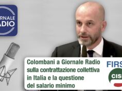 Colombani a Giornale Radio sulla contrattazione collettiva in Italia e la questione del salario minimo