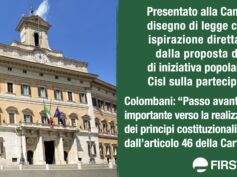 Partecipazione, alla Camera una proposta di legge targata Cisl