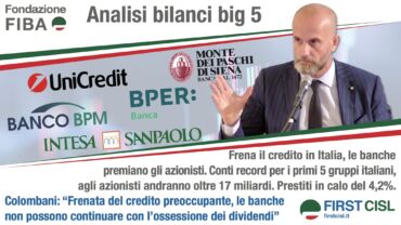 Frena il credito in Italia, Colombani: le banche non possono continuare con l’ossessione dei dividendi
