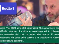 Desertificazione bancaria, Colombani a Oggi economia su Rai Radio 1