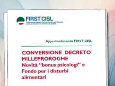 Bonus psicologi e Fondo disturbi alimentari, le novità nella legge di conversione del Milleproroghe. L’approfondimento First Cisl