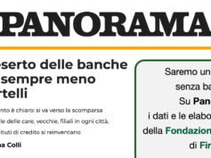 Saremo un Paese senza banche? Su Panorama i dati e le elaborazioni della Fondazione Fiba di First Cisl