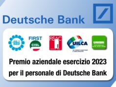 Deutsche Bank, sottoscritto il verbale di verifica sul Premio aziendale per l’anno 2023