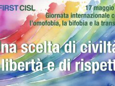17 maggio, Giornata internazionale contro l’omofobia, la bifobia e la transfobia. La locandina First Cisl